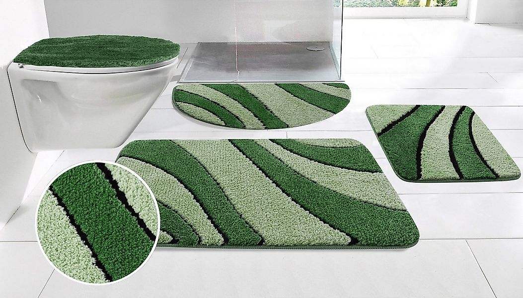 my home Badematte Anna, Badvorleger, Badezimmer Teppich, Höhe 16 mm, rutsch günstig online kaufen