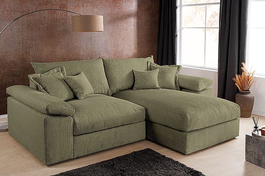 riess-ambiente Ecksofa ATMOSPHERE XL 245cm grün günstig online kaufen