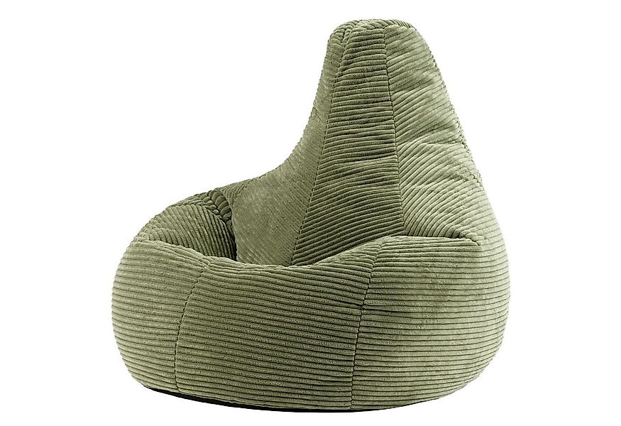 icon Sitzsack Sessel mit Liege aus Cord „Dalton“, Sitzsack XXL, Gaming Sitz günstig online kaufen
