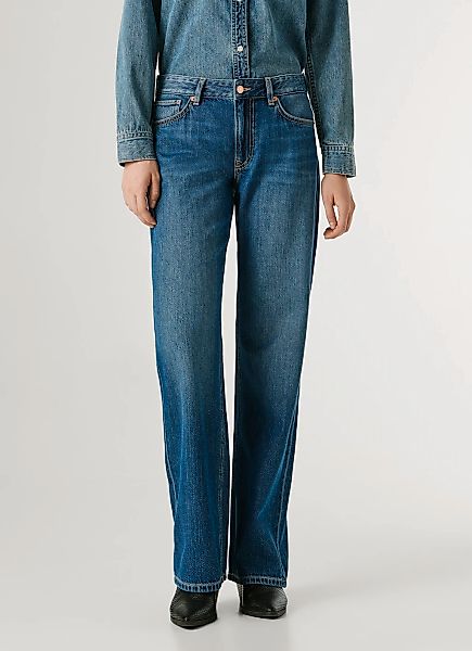 Pepe Jeans Loose-fit-Jeans "LOOSE ST JEANS LW NICKY" mit geradem Bein günstig online kaufen