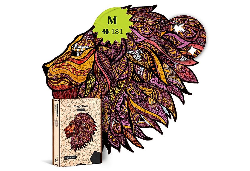 MagicHolz Puzzle MagicHolz König des Dschungels Löwe Holzpuzzle, 181 Puzzle günstig online kaufen