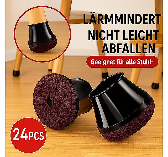 JASLIFE Stuhlbezug 24 Stück Stuhlbeinschoner Stuhlbeinkappen mit Filz, Stuh günstig online kaufen