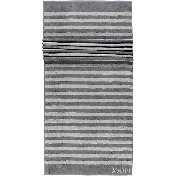 JOOP! Classic - Stripes 1610 - Farbe: Anthrazit - 77 - Saunatuch 80x200 cm günstig online kaufen