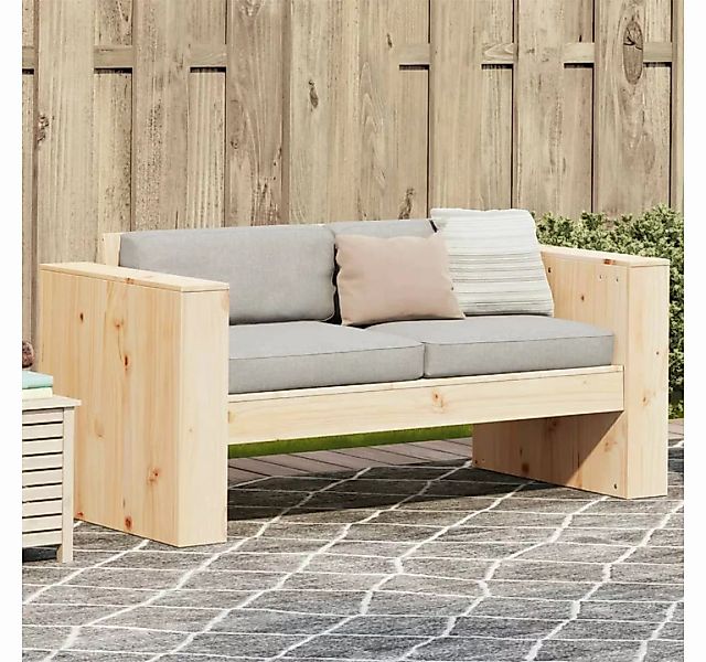 vidaXL Loungesofa Gartensofa 2-Sitzer 134x60x62 cm Massivholz Kiefer günstig online kaufen