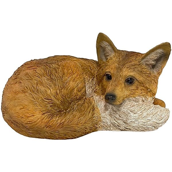 Figurendiscounter Dekofigur Dekofigur Fuchs liegend 15,5 günstig online kaufen