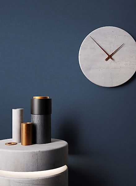 Newroom Vliestapete, Blau Tapete Uni Struktur günstig online kaufen