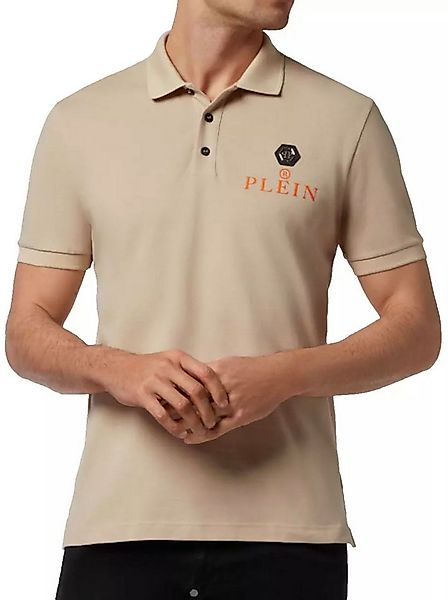 PHILIPP PLEIN Poloshirt mit Der Totenkopf-Print und das ikonische Hexagon-L günstig online kaufen