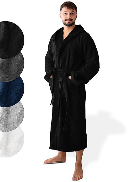 SIEGENTHAL Herrenbademantel 100% Baumwolle Frottee Velours günstig online kaufen