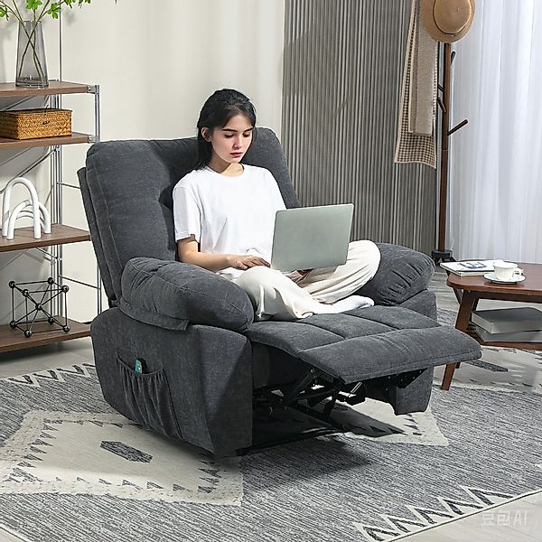 HOMCOM Massagesessel Recliner-Sessel (Massage-Polstersessel mit 8 günstig online kaufen