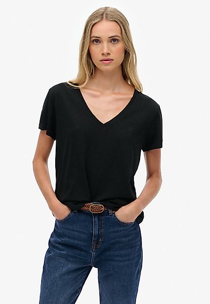 Superdry T-Shirt STUDIOS SLUB EMB VEE günstig online kaufen