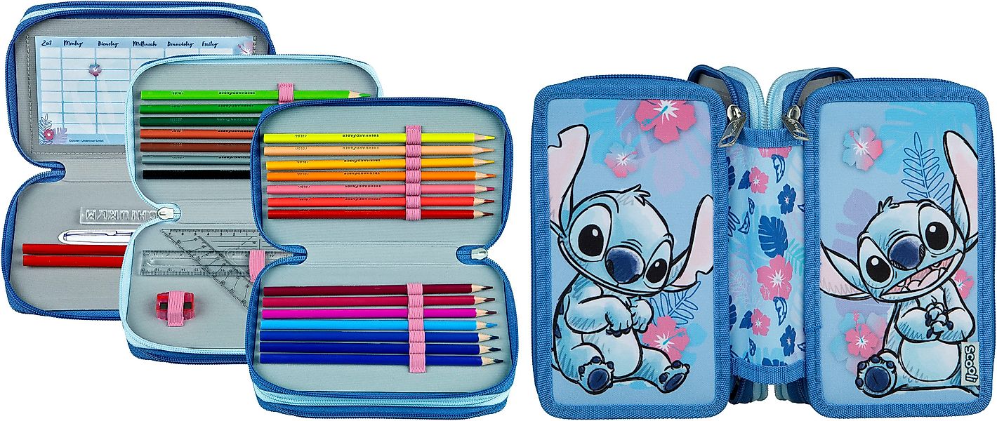 Scooli Federmäppchen Tripledecker, Lilo & Stich, günstig online kaufen