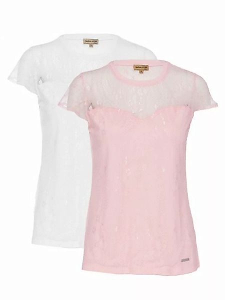 Sarah Kern T-Shirt Spitzenshirt figurbetont (Set, 2-teilig) mit Spitze günstig online kaufen