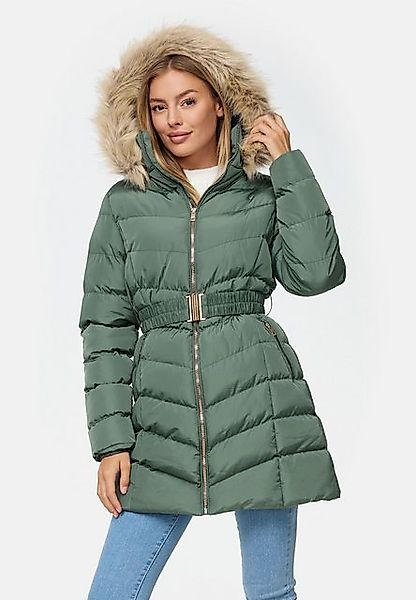 Threadbare Steppjacke THB Roo Belted Puffer Jacket (1-St) mit Kunstfell-Kap günstig online kaufen
