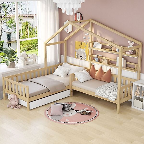 SeedWave Hausbett Kinderbett mit Schubladen und günstig online kaufen
