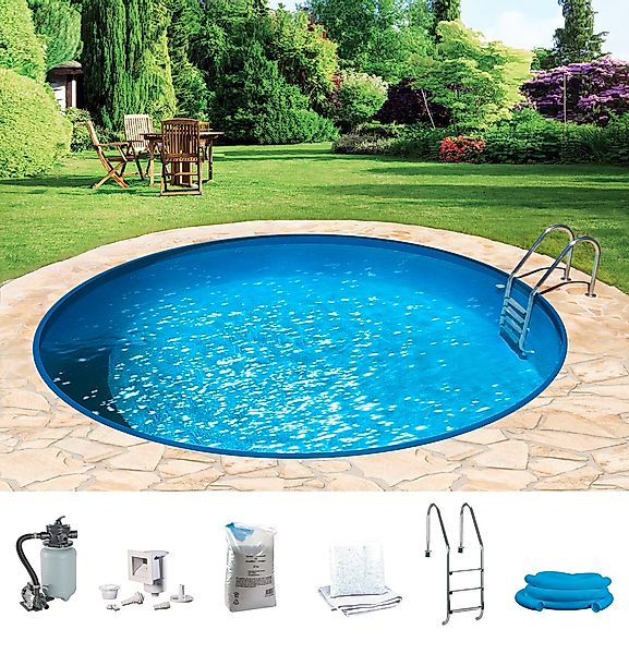 KONIFERA Rundpool "HOLIDAY 6", (Komplett-Set, 7 tlg.), Höhe: 120 cm, in ver günstig online kaufen