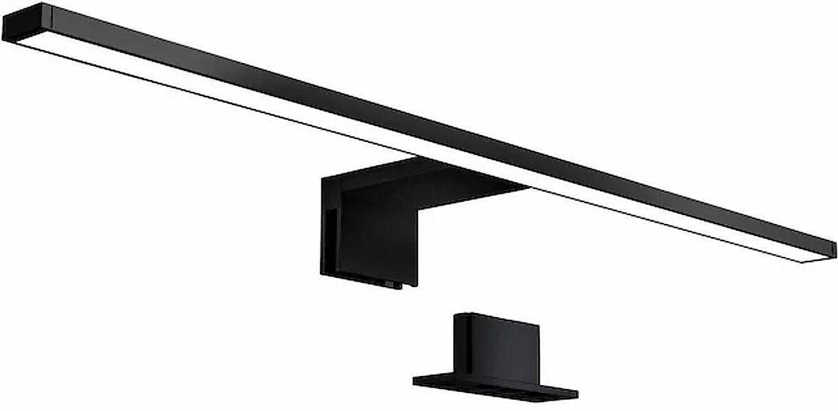 B.K.Licht Spiegelleuchte, Metall-Kunststoff, schwarz, Inkl. LED Platine, 8 günstig online kaufen