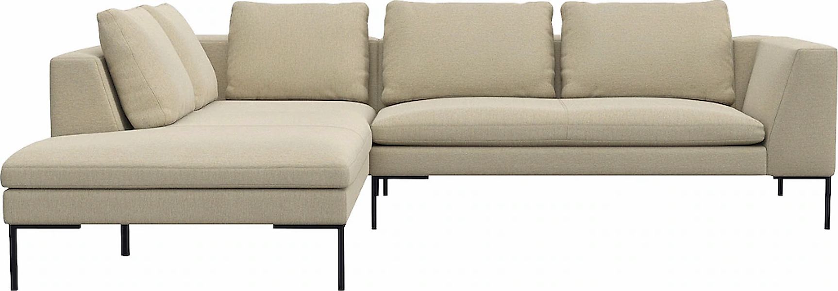 FLEXLUX Ecksofa "Loano, superbequemer Sitzkomfort durch Kaltschaum im Sitz" günstig online kaufen
