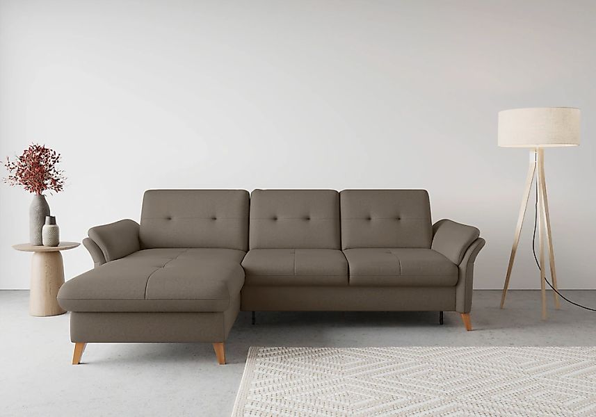 sit&more Ecksofa "Göteborg", Sitztiefenverstellung und Federkern, wahlweise günstig online kaufen