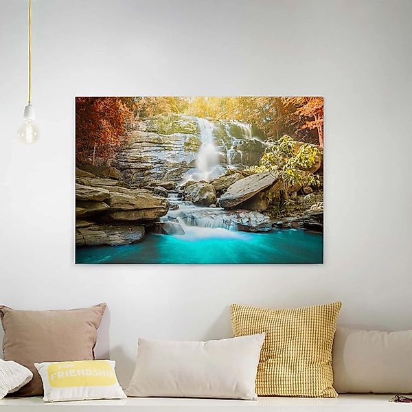A.S. Création Leinwandbild "Waterfall" Kunst  Natur 1 Stk. tlg. Wasserfall günstig online kaufen