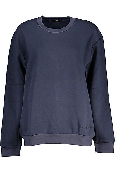 Cavalli Class Sweatshirt Eleganter Damenpullover: Blaues Langarm-Sweatshirt günstig online kaufen