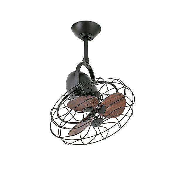 FARO Deckenventilator Keiki Braun 43 cm mit Wandschalter günstig online kaufen