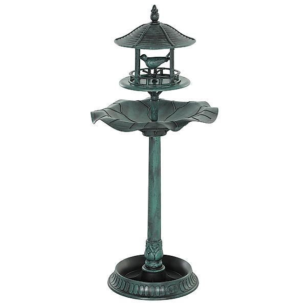 Outsunny Vogelbad Vogeltränke für Vögel Blumenkübel 3-in-1 Ø 50 x 113H cm P günstig online kaufen