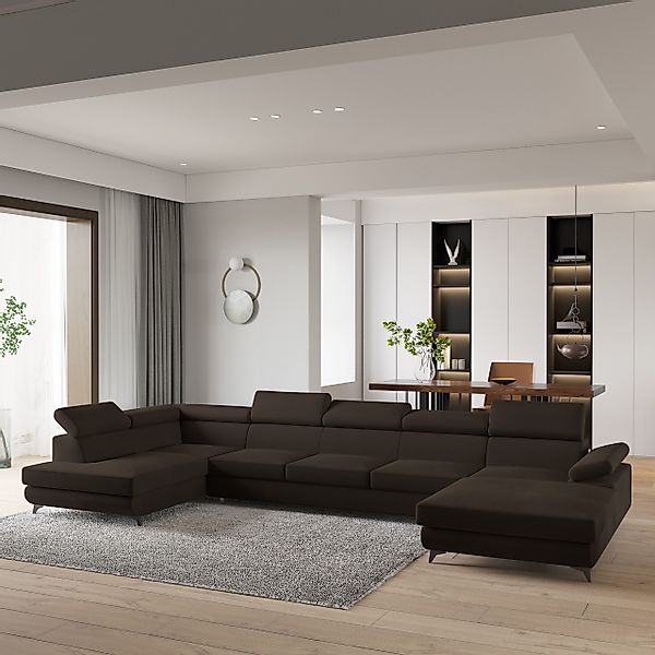 Masseno Ecksofa MONTIVA mit Schlaffunktion U-Form, günstig online kaufen