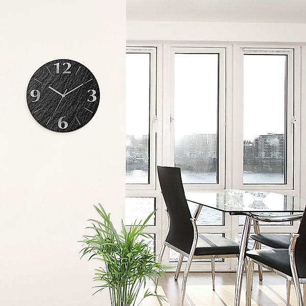 Artland Wanduhr Schiefer (wahlweise mit Quarz- günstig online kaufen