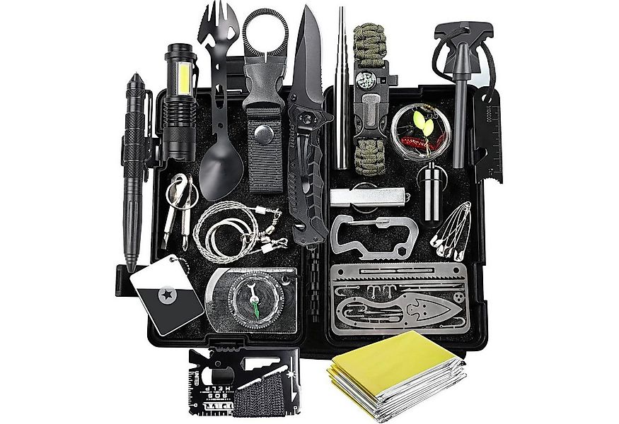 LuxusKollektion Campingstuhl Survival Kit 21 in 1 Notfallset mit Kompass Ta günstig online kaufen