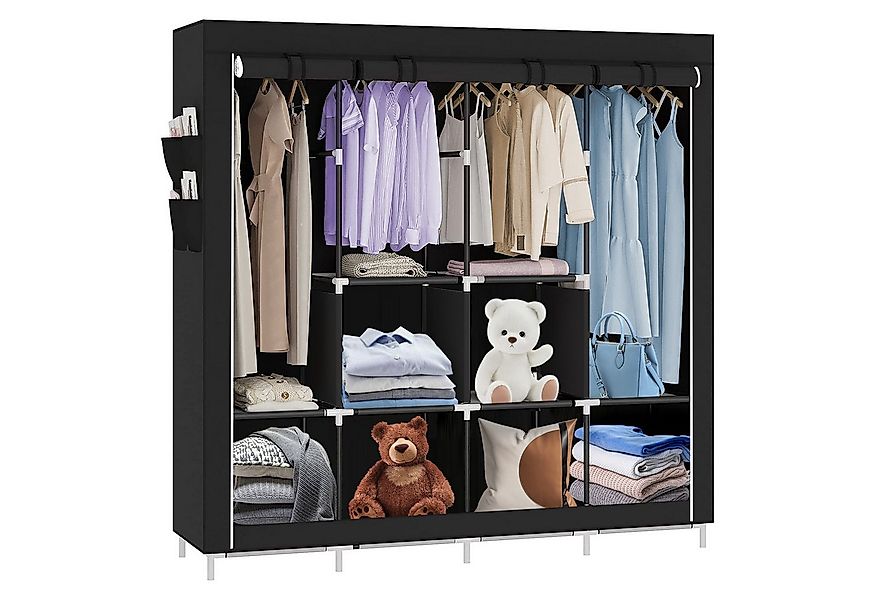 JEOBEST Kleiderschrank Stoffschrank, Kleiderschrank mit Kleiderstange und A günstig online kaufen