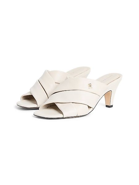 Tommy Hilfiger ELEVATED MID HEEL MULE LTH Pantolette Sommerschuh, Schlupfsc günstig online kaufen