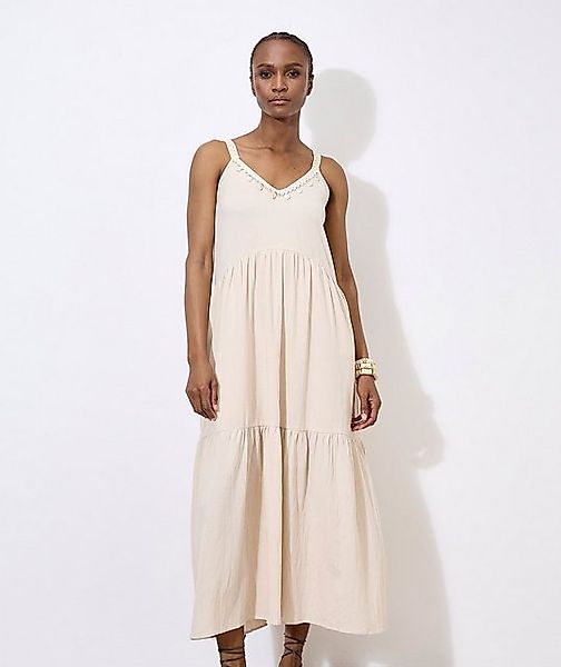 Apricot Midikleid Shell Detail Midaxi Dress, mit Trägern günstig online kaufen