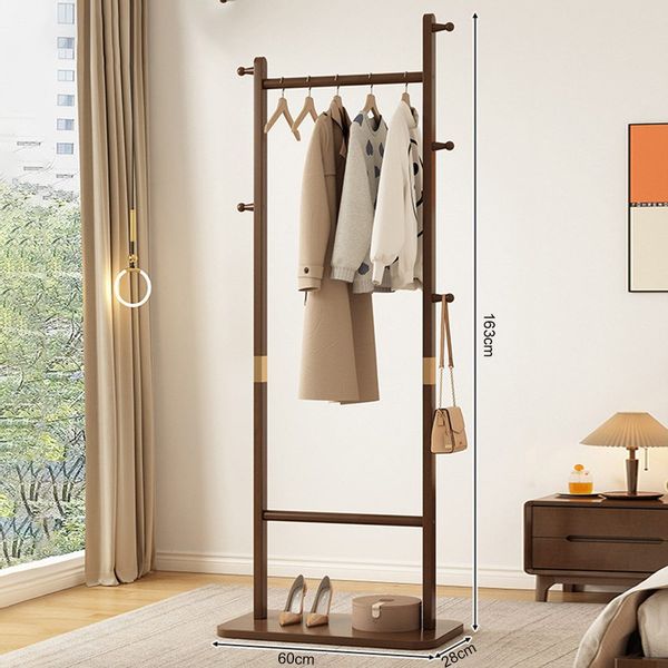 NUODWELL Garderobenständer Garderobenständer Holz Massiv mit günstig online kaufen