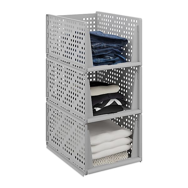 relaxdays Aufbewahrungsbox Schrank Organizer im 3er günstig online kaufen