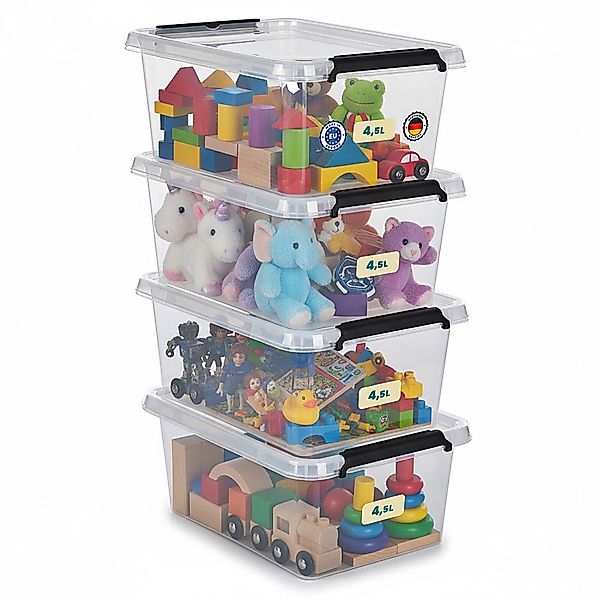 astor24 Aufbewahrungsbox Aufbewahrungsbox mit Deckel 4er günstig online kaufen