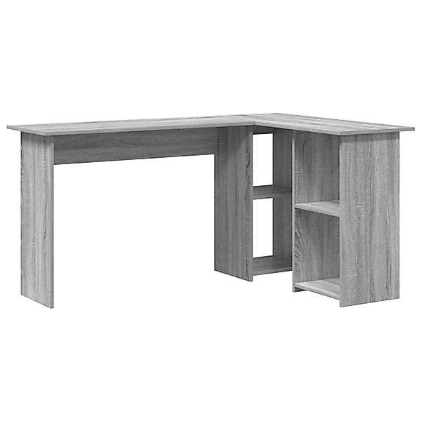 vidaXL Schreibtisch Grau Sonoma 142 x 102 x 73 cm Holzwerkstoff 869295 günstig online kaufen