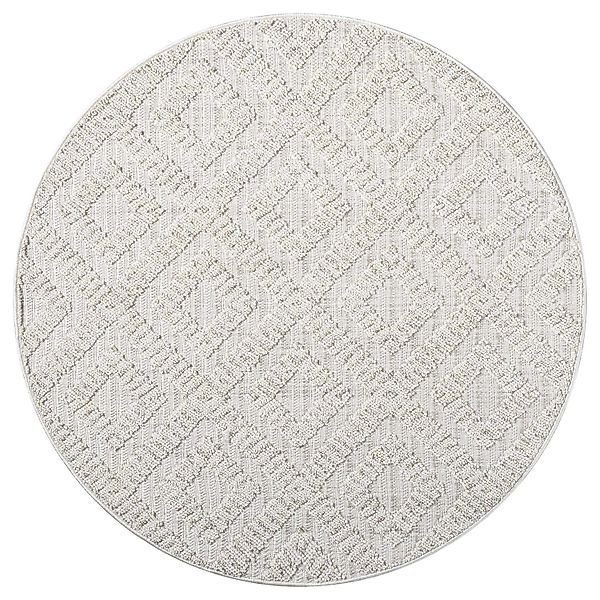 payé Teppich Klassiko 27 Fransen Rund 160x160 cm Beige günstig online kaufen