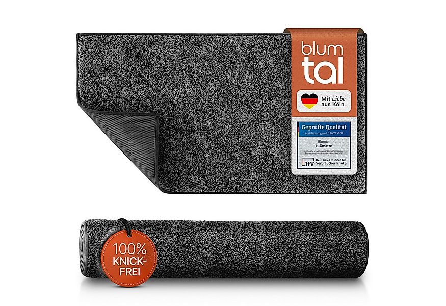 Blumtal Fußmatte Fußmatte außen & innen mit wasserdichter TPR-Rückseite, Mi günstig online kaufen