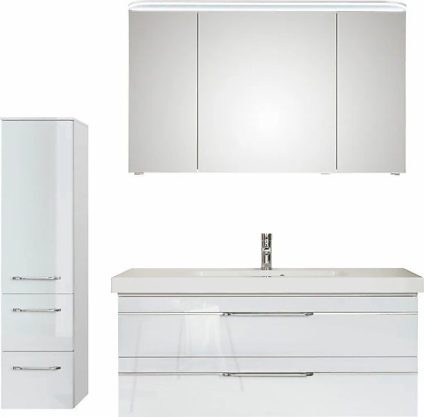 Saphir Badmöbel-Set "Balto Sprint 3-teilig, Mineralmarmor-Waschtisch mit LE günstig online kaufen