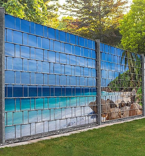 MyMaxxi Sichtschutzstreifen Sichtschutz Zaun Traumstrand mit günstig online kaufen