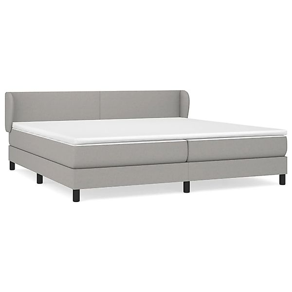 vidaXL Boxspringbett mit Matratze Hellgrau 200x200 cm Stoff1371996 günstig online kaufen