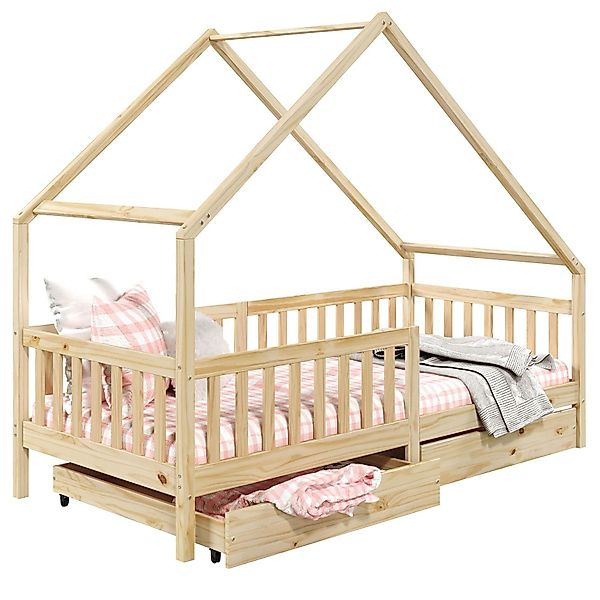 IDIMEX Kinderbett ALVA, Hausbett Montessori Kinderbett günstig online kaufen