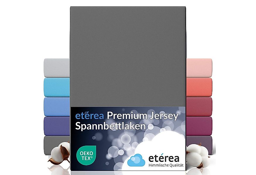 etérea Himmlische Qualität Spannbettlaken etérea Premium Jersey Spannbettla günstig online kaufen
