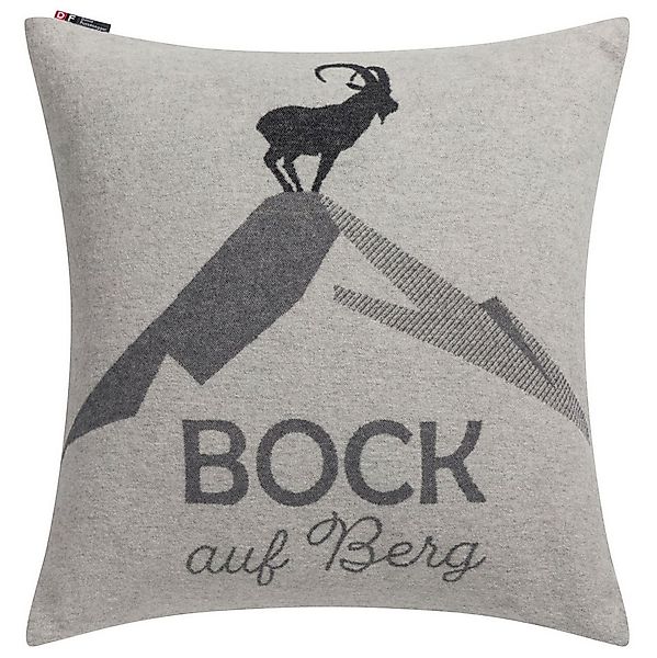 DAVID FUSSENEGGER Kissenhülle Silvretta 'Bock' 50 x 50 cm Filz - Grau günstig online kaufen