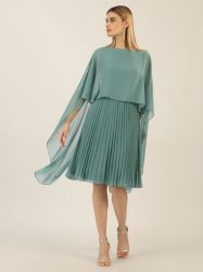 Apart Cocktailkleid mit Plisseerock und angearbeitetem günstig online kaufen