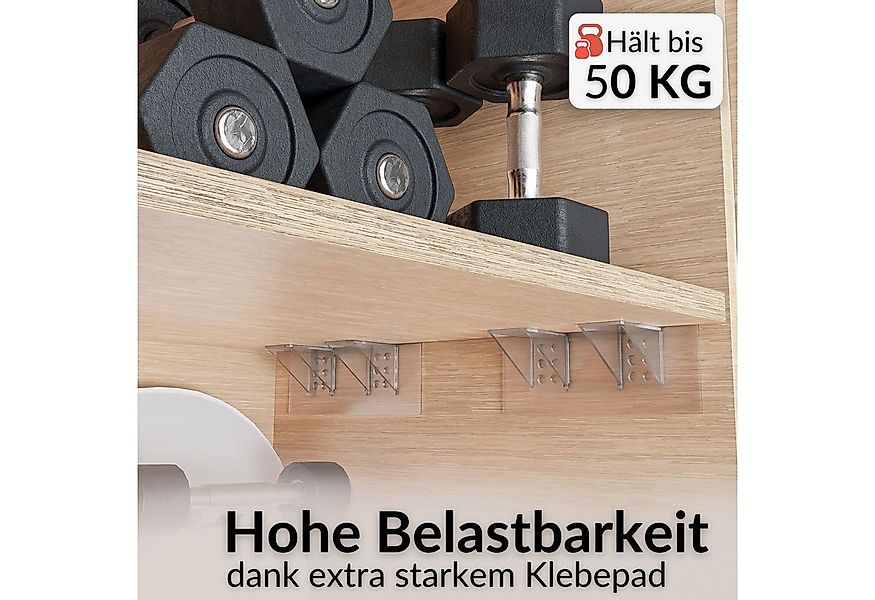 DEKAZIA Wandregalhalter ohne Bohren, Regalbodenhalter selbstklebend, Träger günstig online kaufen