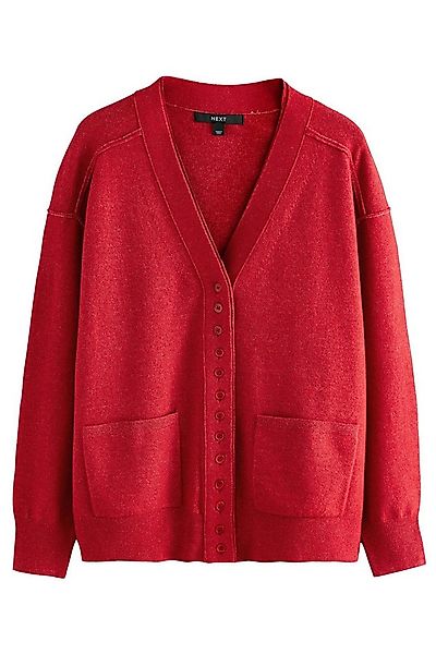 Next Strickjacke Superweiche Strickjacke mit V-Ausschnitt +Taschen (1-tlg) günstig online kaufen