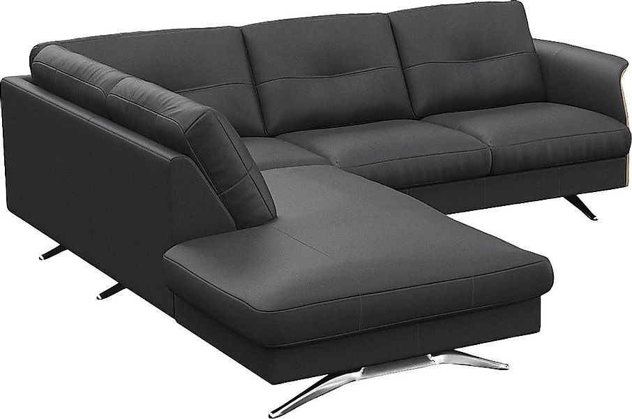 FLEXLUX Ecksofa "Glow, super bequem durch hochwertigem Sitzaufbau mit Feder günstig online kaufen