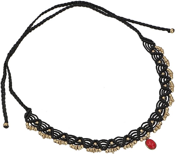 Guru-Shop Perlenkette Makramee Kette Perle, Hippie günstig online kaufen