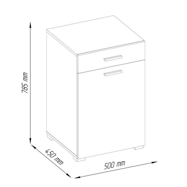 Vicco Wäscheschrank Matteo, Weiß, 50 x günstig online kaufen